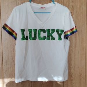 Sparkle city lucky t shirt